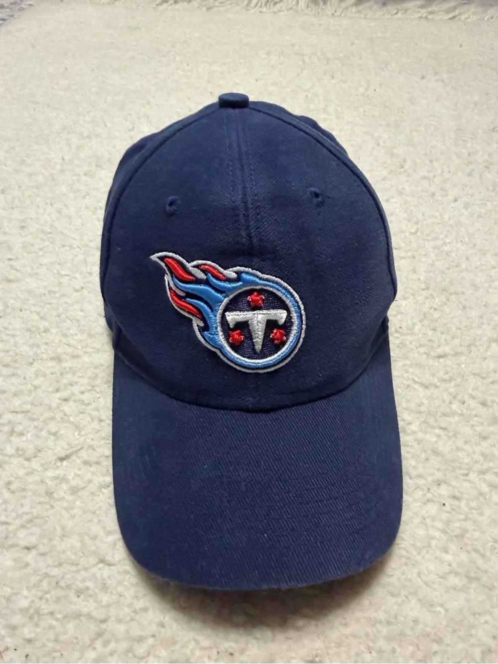 Tennessee Titans Reebok Navy Kids Cap with Red & Blue Flame Patch Hat  NFL
